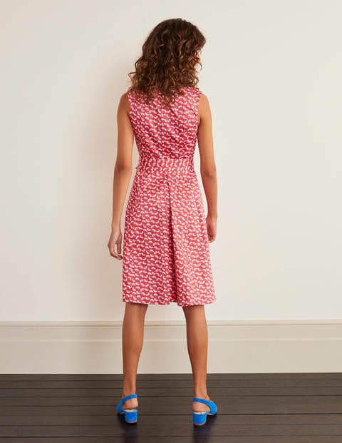 Mischa Belted Dress - Red, Daisy Petals Mischa Belted Dress - Red, Daisy Petals