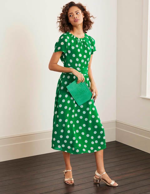 Robe Carey - Émeraude profond, pois Boden Robe Carey - Émeraude profond, pois Boden
