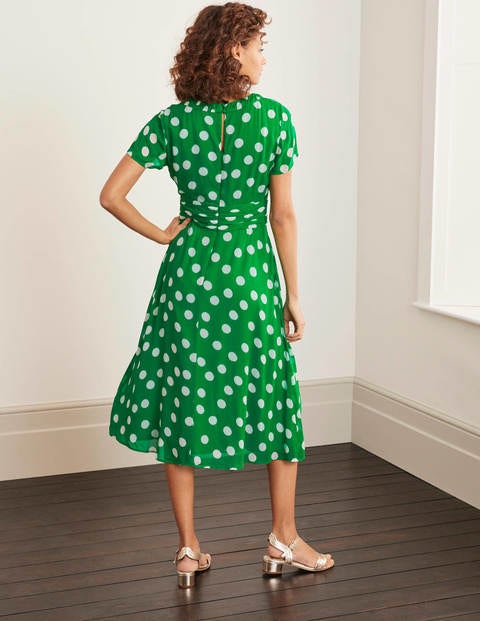 Robe Carey - Émeraude profond, pois Boden Robe Carey - Émeraude profond, pois Boden