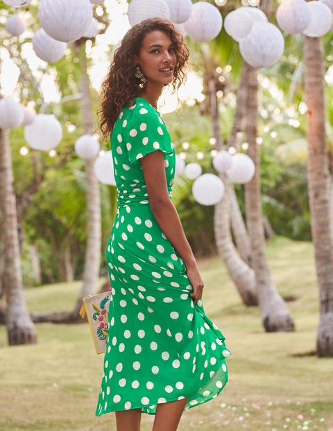 yellow spotty dress