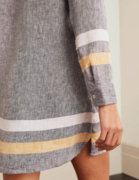 Lisbon Linen Tunic - Navy Lisbon Linen Tunic - Navy