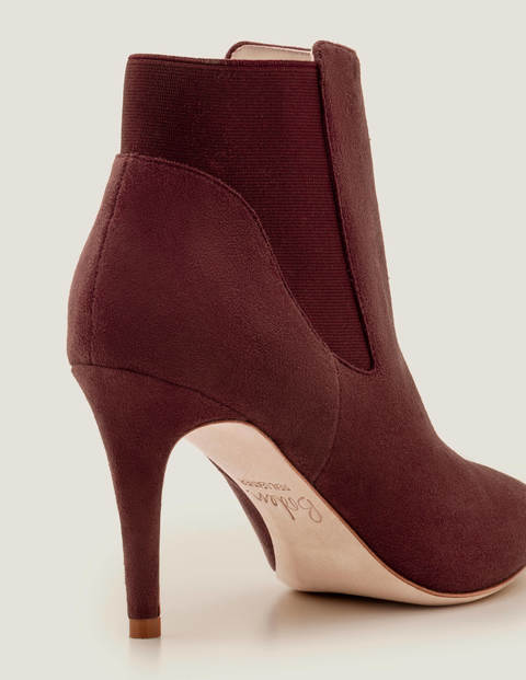 Elsworth Ankle Boots - Maroon Elsworth Ankle Boots - Maroon