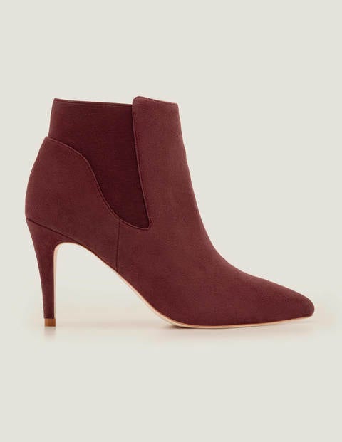 Elsworth Ankle Boots - Maroon Elsworth Ankle Boots - Maroon