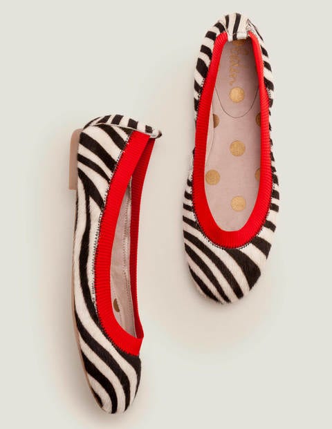 Hettie Flexible Ballerinas - Zebramuster/Signalrot Hettie Flexible Ballerinas - Zebramuster/Signalrot