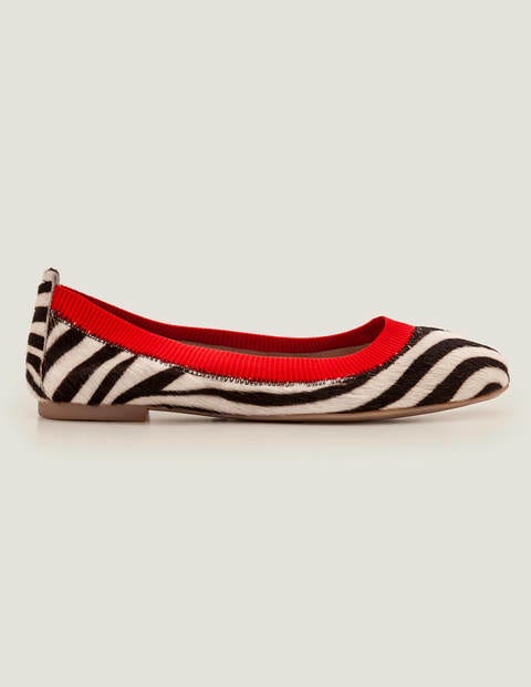 Hettie Flexible Ballerinas - Zebramuster/Signalrot Hettie Flexible Ballerinas - Zebramuster/Signalrot