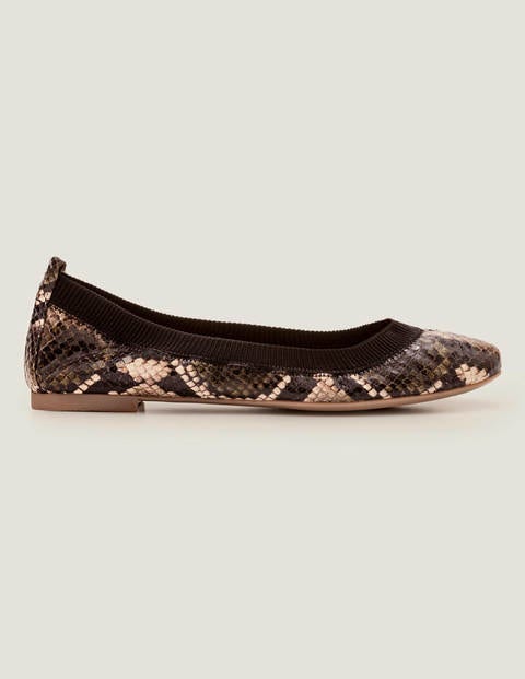 Hettie Flexi Ballerinas - Multi Snake/Black Hettie Flexi Ballerinas - Multi Snake/Black