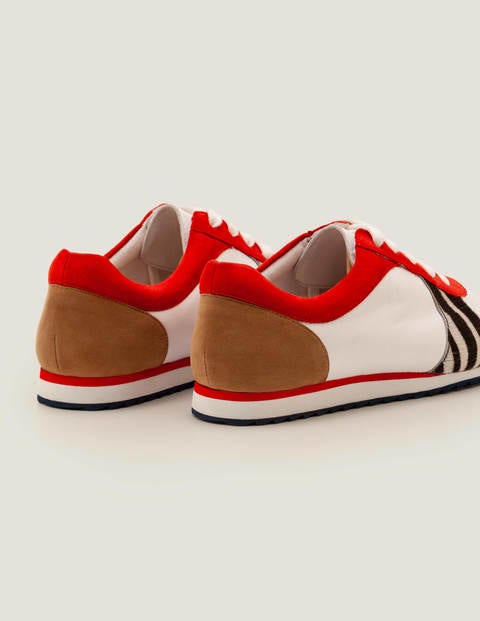 Elise Trainers - Zebra/Post Box Red Elise Trainers - Zebra/Post Box Red