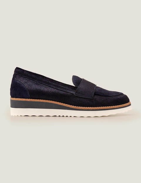 Elizabeth Platform Loafers - Navy Elizabeth Platform Loafers - Navy