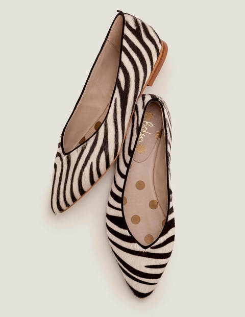 Julia Pointed Flats - Zebra | Boden UK