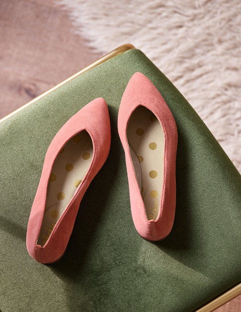 Julia Pointed Flats - Dark Chalky Pink Julia Pointed Flats - Dark Chalky Pink