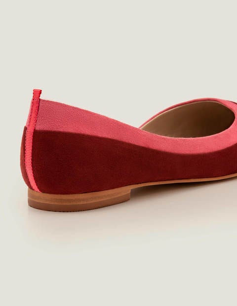 Sophia Pointed Flats - Maroon/Bright Camellia Sophia Pointed Flats - Maroon/Bright Camellia