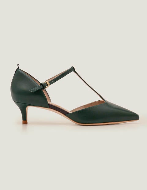 Claudia Pumps Mit Pfennigabsatz - Waldgrün Claudia Pumps Mit Pfennigabsatz - Waldgrün
