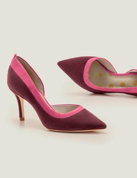 Sophia Pumps mit mittelhohem Absatz - Rotbraun/Helles Pink Sophia Pumps mit mittelhohem Absatz - Rotbraun/Helles Pink