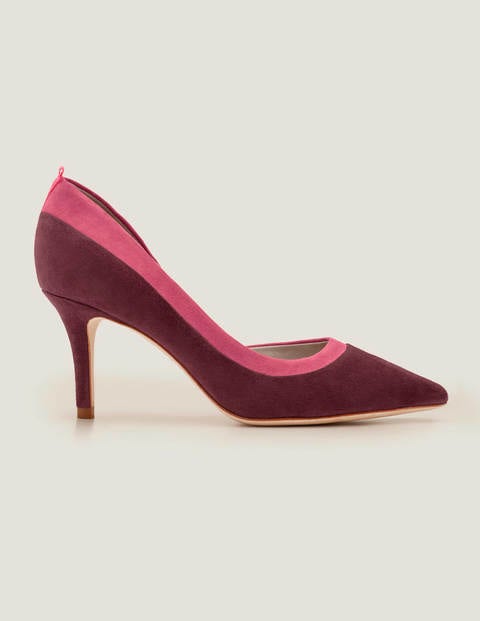 Sophia Pumps mit mittelhohem Absatz - Rotbraun/Helles Pink Sophia Pumps mit mittelhohem Absatz - Rotbraun/Helles Pink
