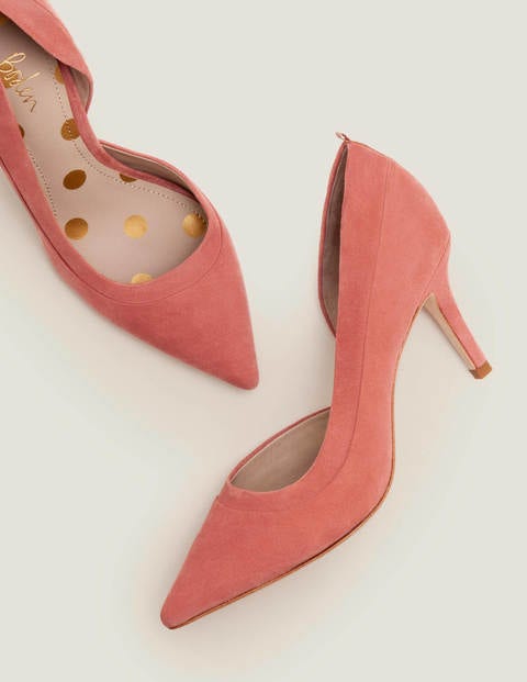 dark pink court shoes