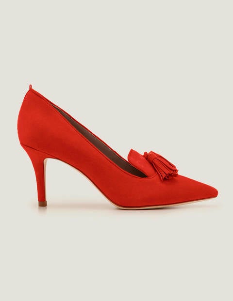 Leah Pumps Mit Mittelhohem Absatz - Signalrot Leah Pumps Mit Mittelhohem Absatz - Signalrot