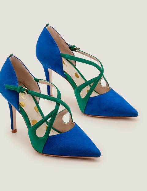 Rosemary Pumps - Kräftiges Blau/Waldgrün Rosemary Pumps - Kräftiges Blau/Waldgrün