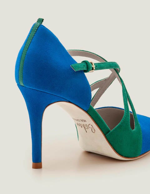 Rosemary Pumps - Kräftiges Blau/Waldgrün Rosemary Pumps - Kräftiges Blau/Waldgrün