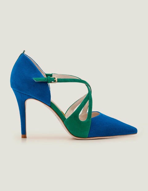 Rosemary Pumps - Kräftiges Blau/Waldgrün Rosemary Pumps - Kräftiges Blau/Waldgrün