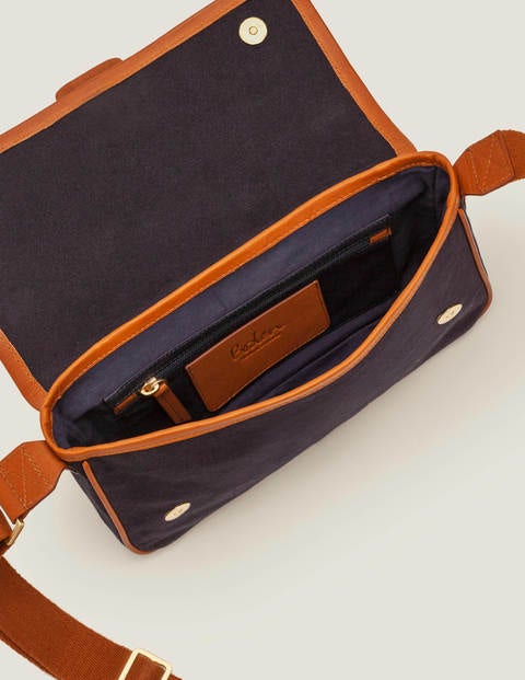 Perdita Crossbody Bag - Navy/Tan Perdita Crossbody Bag - Navy/Tan