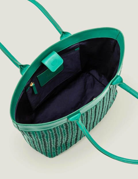 Titania Woven Tote Bag - Forest Green Titania Woven Tote Bag - Forest Green