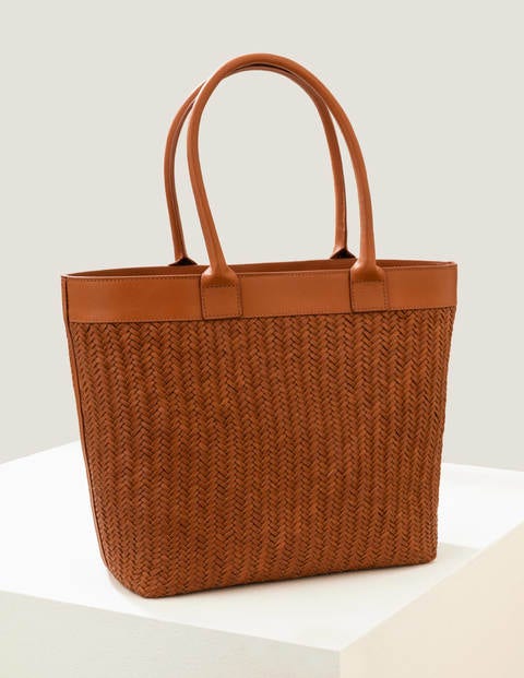 Titania Woven Tote Bag - Tan Titania Woven Tote Bag - Tan
