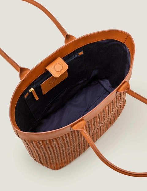Titania Woven Tote Bag - Tan Titania Woven Tote Bag - Tan