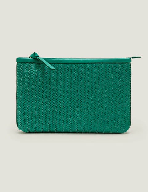 Titania Woven Clutch - Forest Green Titania Woven Clutch - Forest Green
