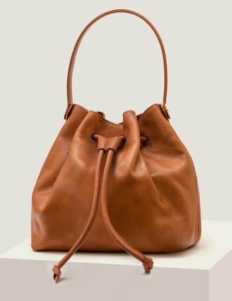Octavia Tasche mit Zugband - Hellbraun Octavia Tasche mit Zugband - Hellbraun