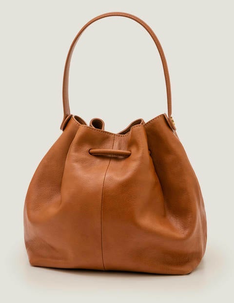 Octavia Tasche mit Zugband - Hellbraun Octavia Tasche mit Zugband - Hellbraun