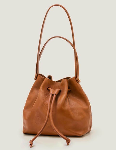 Octavia Tasche mit Zugband - Hellbraun Octavia Tasche mit Zugband - Hellbraun