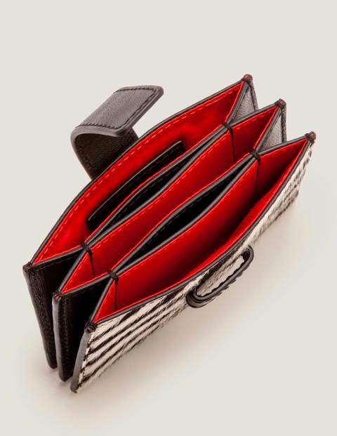 Leather Card Holder - Zebra/Black Leather Card Holder - Zebra/Black