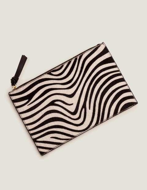 Large Keepsake Pouch - Zebra/Black Large Keepsake Pouch - Zebra/Black