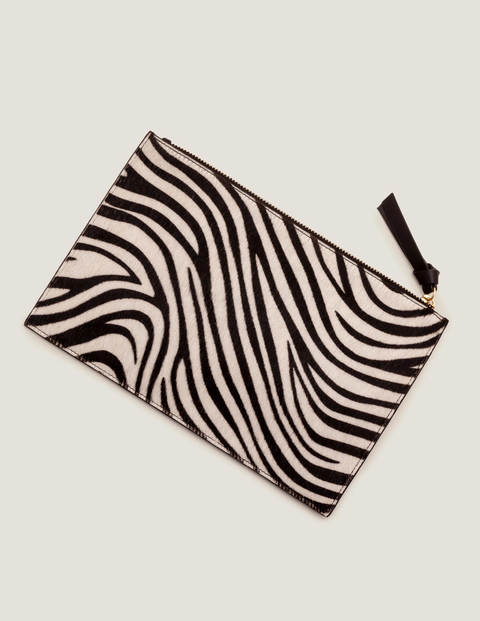 Large Keepsake Pouch - Zebra/Black Large Keepsake Pouch - Zebra/Black