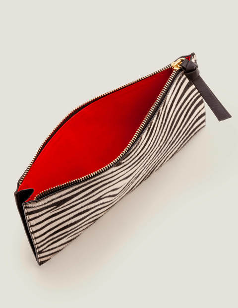 Large Keepsake Pouch - Zebra/Black Large Keepsake Pouch - Zebra/Black