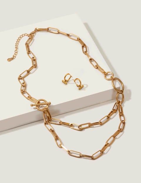 Bar Hoops - Gold Metallic Bar Hoops - Gold Metallic