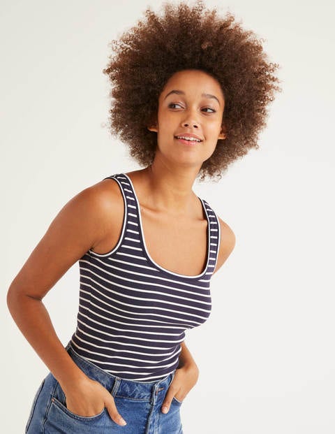 Essential Tank - Navy/Ivory Essential Tank - Navy/Ivory