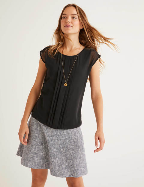 Dakota Jersey Top - Black | Boden US