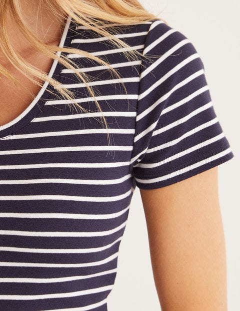 Essential Short Sleeve Tee - Navy/Ivory Essential Short Sleeve Tee - Navy/Ivory