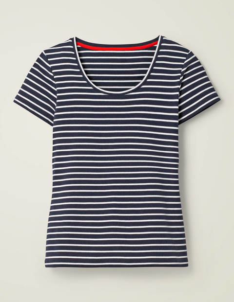 Essential Short Sleeve Tee - Navy/Ivory Essential Short Sleeve Tee - Navy/Ivory