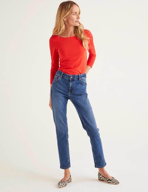 Double Layer Scoop Back Top - Post Box Red Double Layer Scoop Back Top - Post Box Red