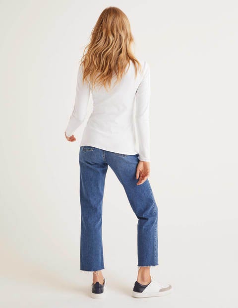 Essential Roll Neck - White Essential Roll Neck - White