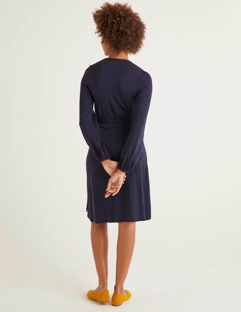 Elodie Wickelkleid aus Jersey - Navy Elodie Wickelkleid aus Jersey - Navy