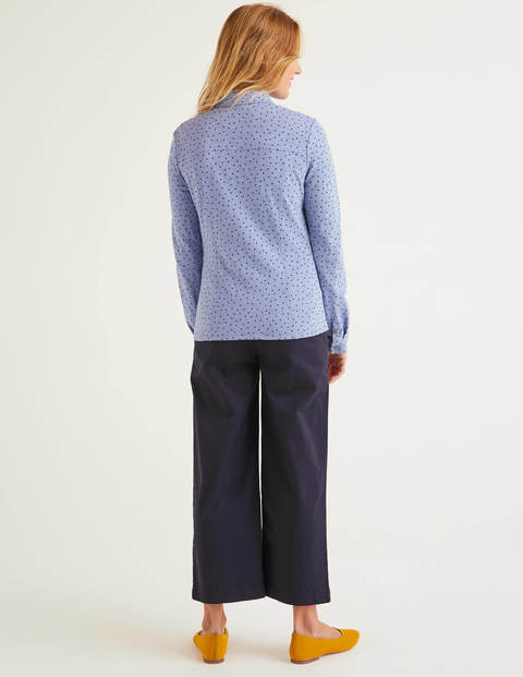 Tara Jersey Shirt - Sea Mist, Polka Dot Tara Jersey Shirt - Sea Mist, Polka Dot