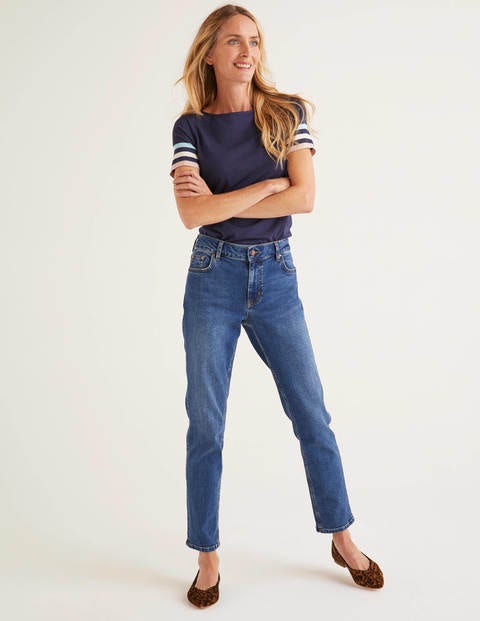 Short Sleeve Striped Cuff Tee - Navy Multi Cuff Short Sleeve Striped Cuff Tee - Navy Multi Cuff