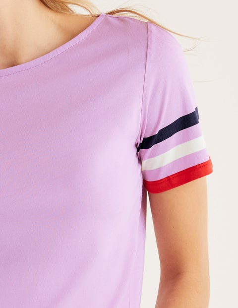 Short Sleeve Striped Cuff Tee - Rosebay Multi Cuff Short Sleeve Striped Cuff Tee - Rosebay Multi Cuff