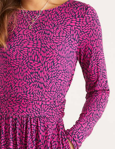Abigail Jersey Dress - English Berry Pebble Dot Abigail Jersey Dress - English Berry Pebble Dot