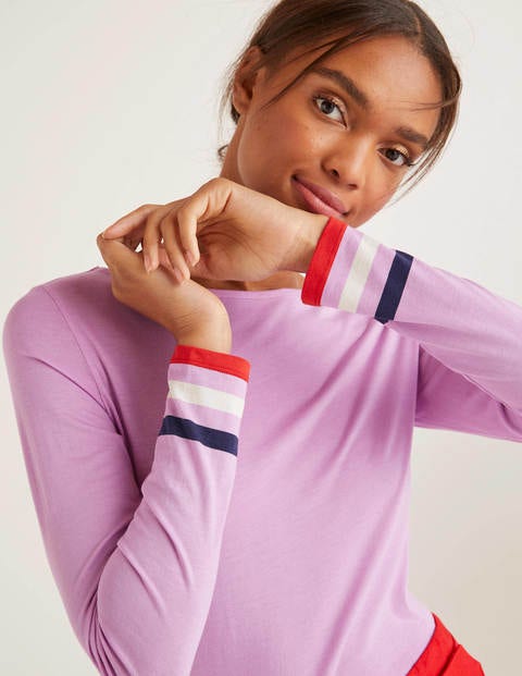 Striped Cuff Tee - Rosebay Multi Cuff Striped Cuff Tee - Rosebay Multi Cuff