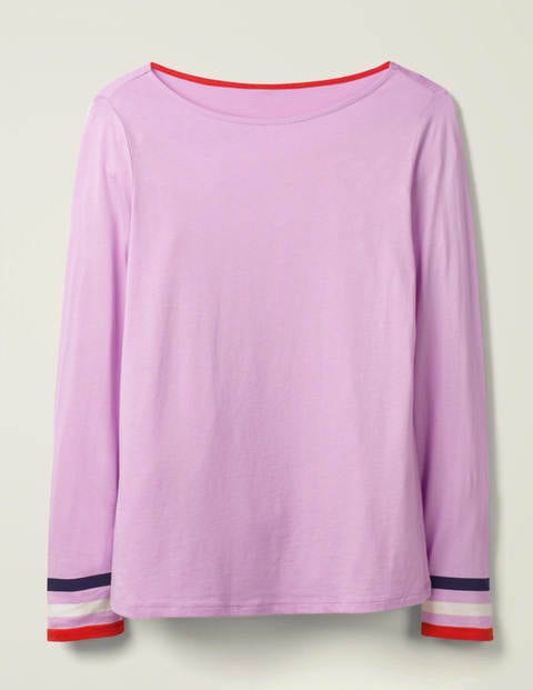 Striped Cuff Tee - Rosebay Multi Cuff Striped Cuff Tee - Rosebay Multi Cuff