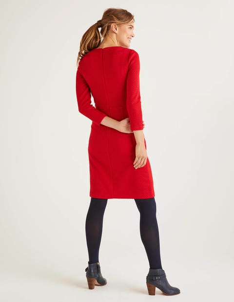 Agnes Jacquard Dress - Poinsettia Agnes Jacquard Dress - Poinsettia